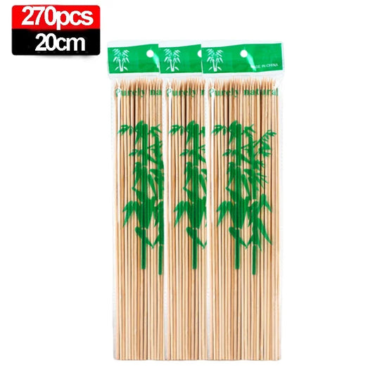 Premium Bamboo Skewer Sticks – Perfect for Parties and Barbecues