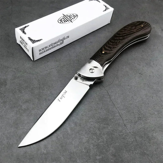 Russian Style Manual Pocket Knife – Perfect Outdoor &amp; Survival Tool