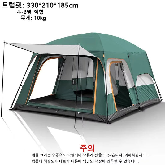 Spacious and Durable 10 Person Camping Tent for Family Adventures