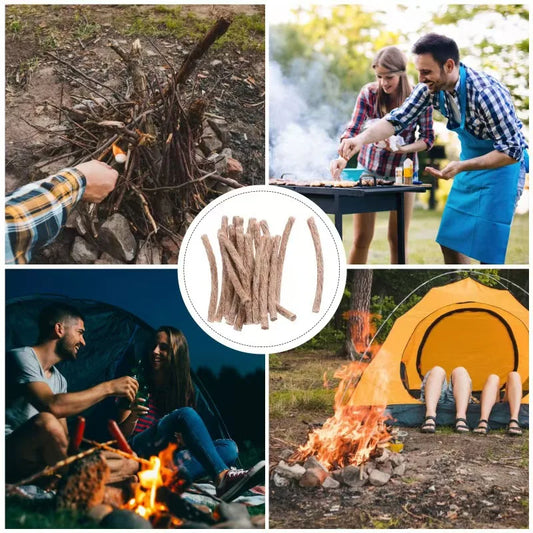 Outdoor Survival Wick Hemp Cord – Essential Camping Fire Starters