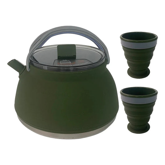 Portable Foldable Silicone Kettle for Outdoor Adventures
