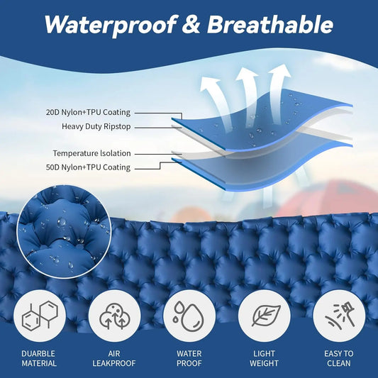 Camping Air Matt Double Sleeping Pad – Comfortable Outdoor Sleeping Solution