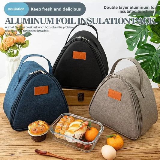 Portable Triangle Insulation Bag – Perfect for Rice, Sandwiches, and More