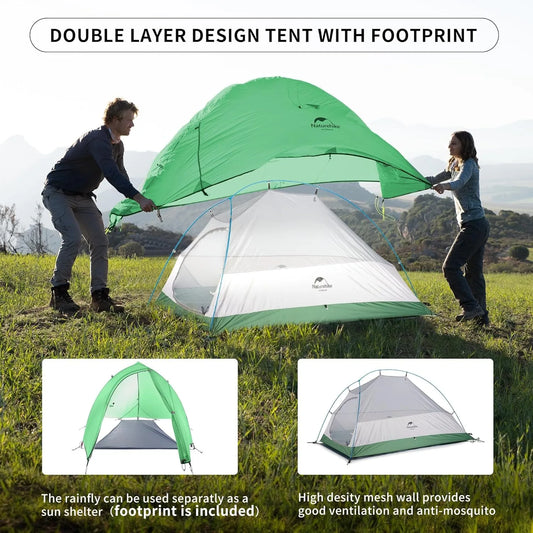 Naturehike Cloud Up Camping Tent – Lightweight and Portable for Adventurers