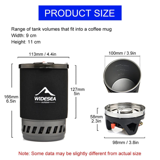 Widesea Camping Cooking System – Ultimate Outdoor Cookware Set