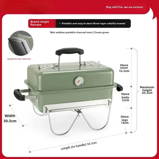 Charcoal Grill – Portable Outdoor BBQ for Camping and Picnics